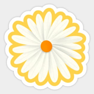 Daisy Flower Sticker